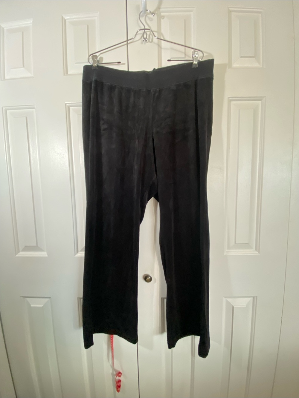 Lane Bryant Black Velour Lounge Pants